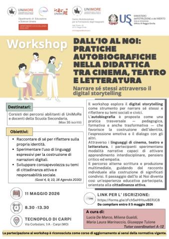 Dall’Io al Noi pratiche autobiografiche nella didattica tra cinema, teatro e letteratura_2